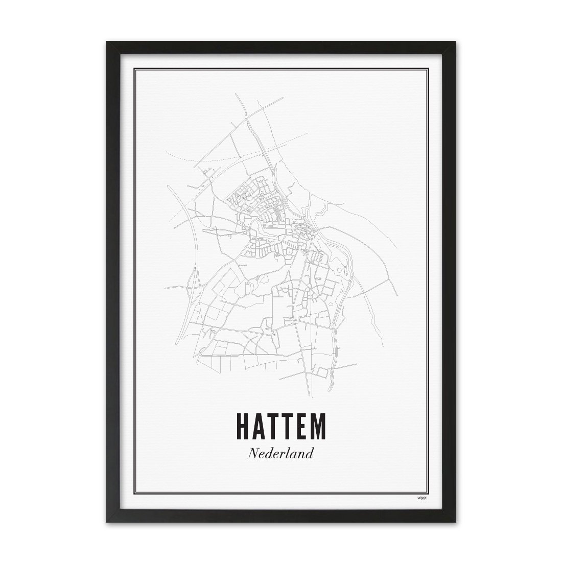 Poster von Hattem - Stadt | WIJCK.
